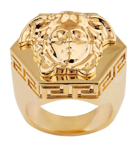 versace gold ring 22k|Versace gold ring for men.